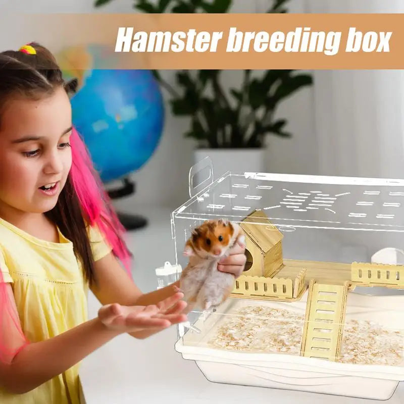 Acrylic Small Animal Cage and Accessories