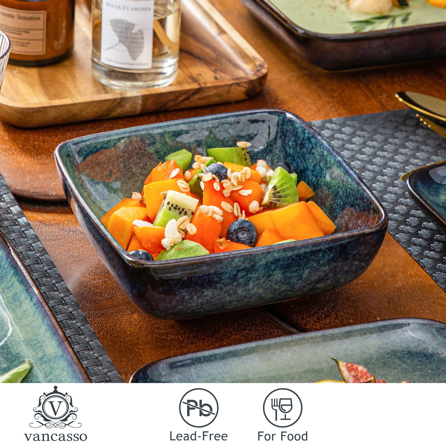 Vancasso Stern 16 Piece Ceramic Kitchen Dinnerware for 4 people
