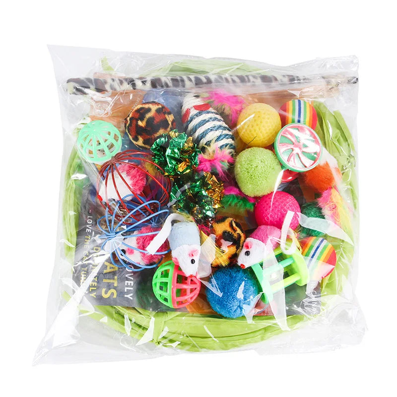 Pet Cat Toy Variety Pack - 21 Piece Set For Endless Fun