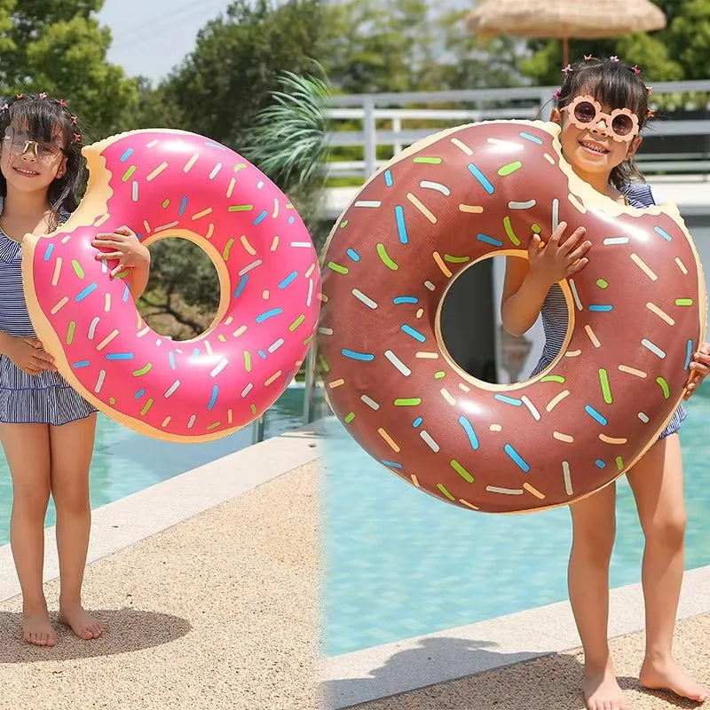 Rooxin Donut Swimming  Inflatable Swimming  Pool Float Ring