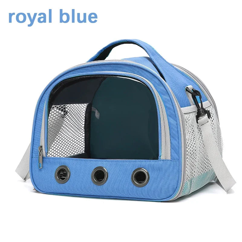 Foldable Pet Carrier Backpack – Portable Travel Bag with Cotton Cushion for Cats, Dogs, Birds & Rabbits | Anti-Suffocation, Airline-Approved