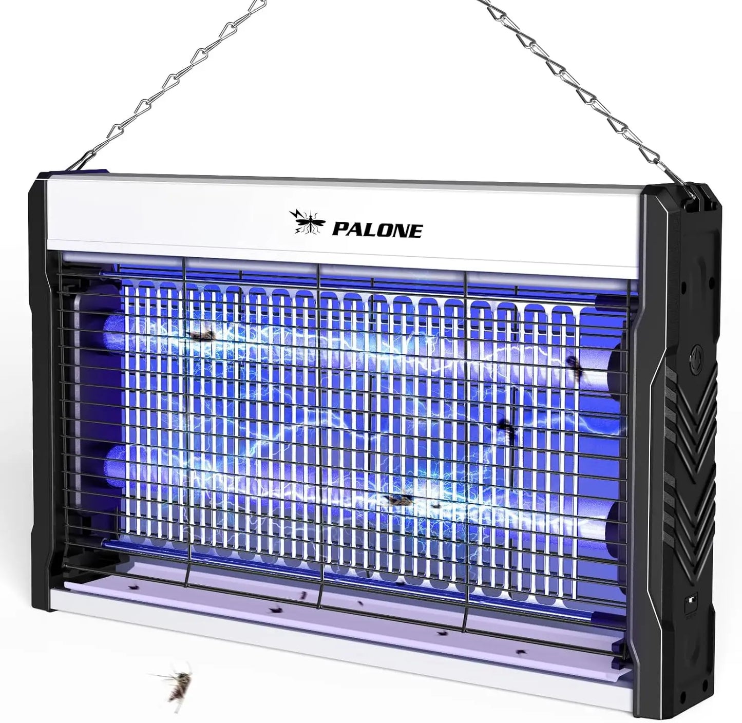 Electric Bug Zapper 3200V Indoor Insect Killer with Hanging Chain & Removable Tray – High-Voltage Mosquito Zapper for Home & Office