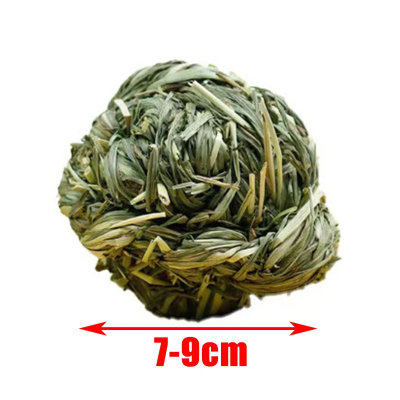 Natural Wooden Small Animal Toy Set – Chew Toys for Guinea Pigs, Rabbits, Hamsters | Dumbbells, Unicycle, Bell, Braided Balls & More