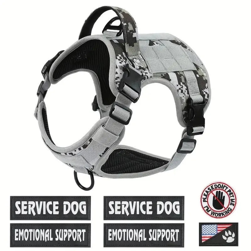 Personalized Nylon Reflective Pet Dog Harness – Adjustable Vest for Small, Medium & Large Dogs | Training & Walking Safety Gear