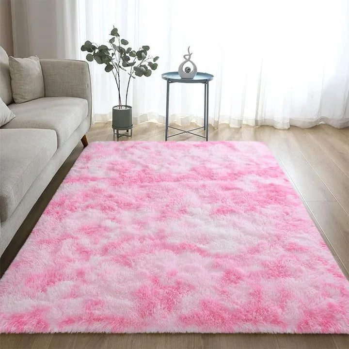 Super Soft Large Plush Tie Dye Velvet Rugs