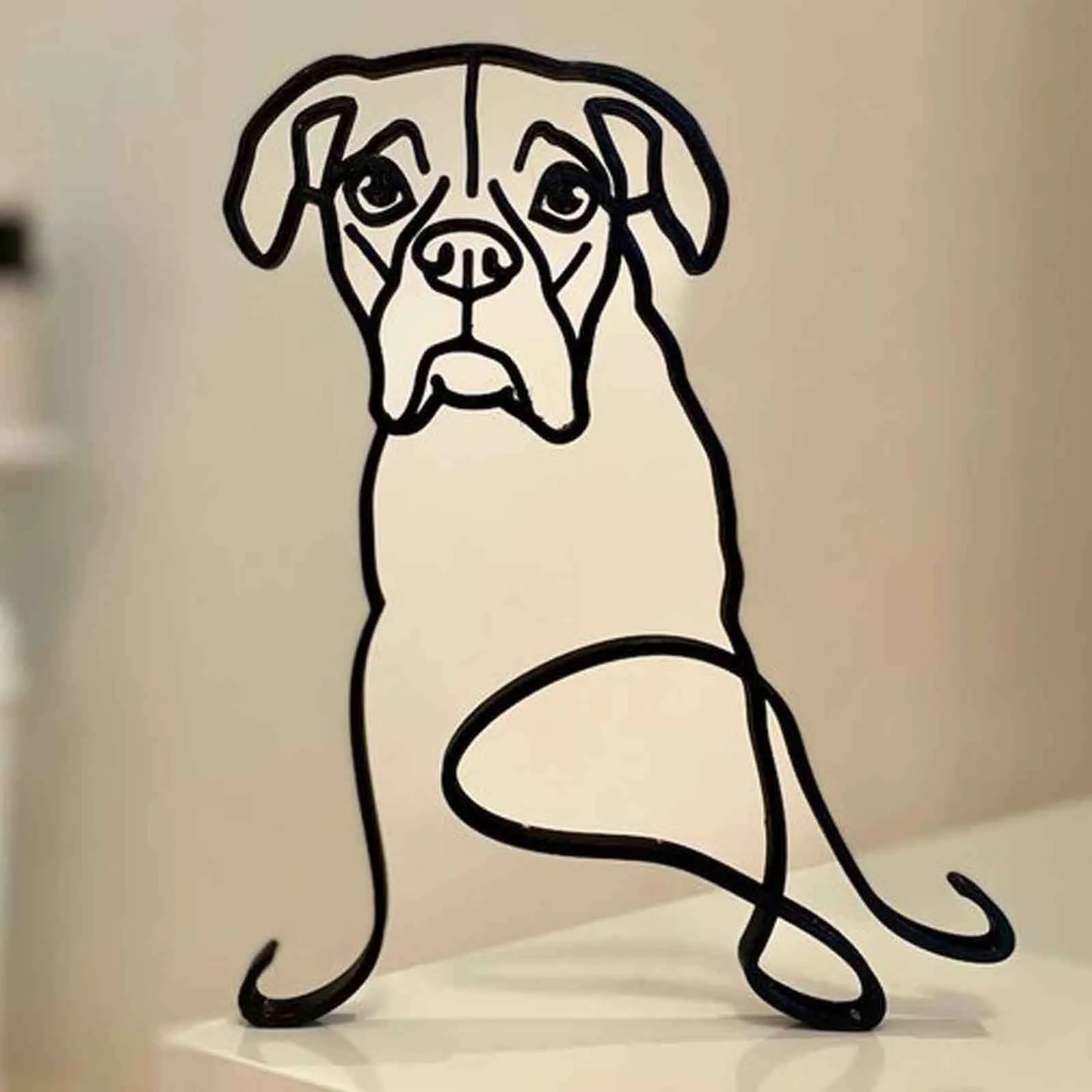 Metal Statue Abstract Dog Sculpture Animal Collection Decoration Living Room Study Decoration home decor for living room