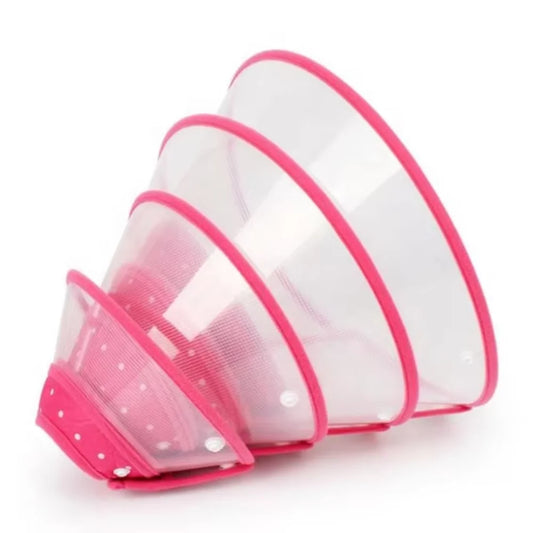 1Pc Cute Adjustable Pet Recovery Cone Collar – Soft & Comfortable Dog E-Collar for Post-Surgery Protection – Martingale Collar Style