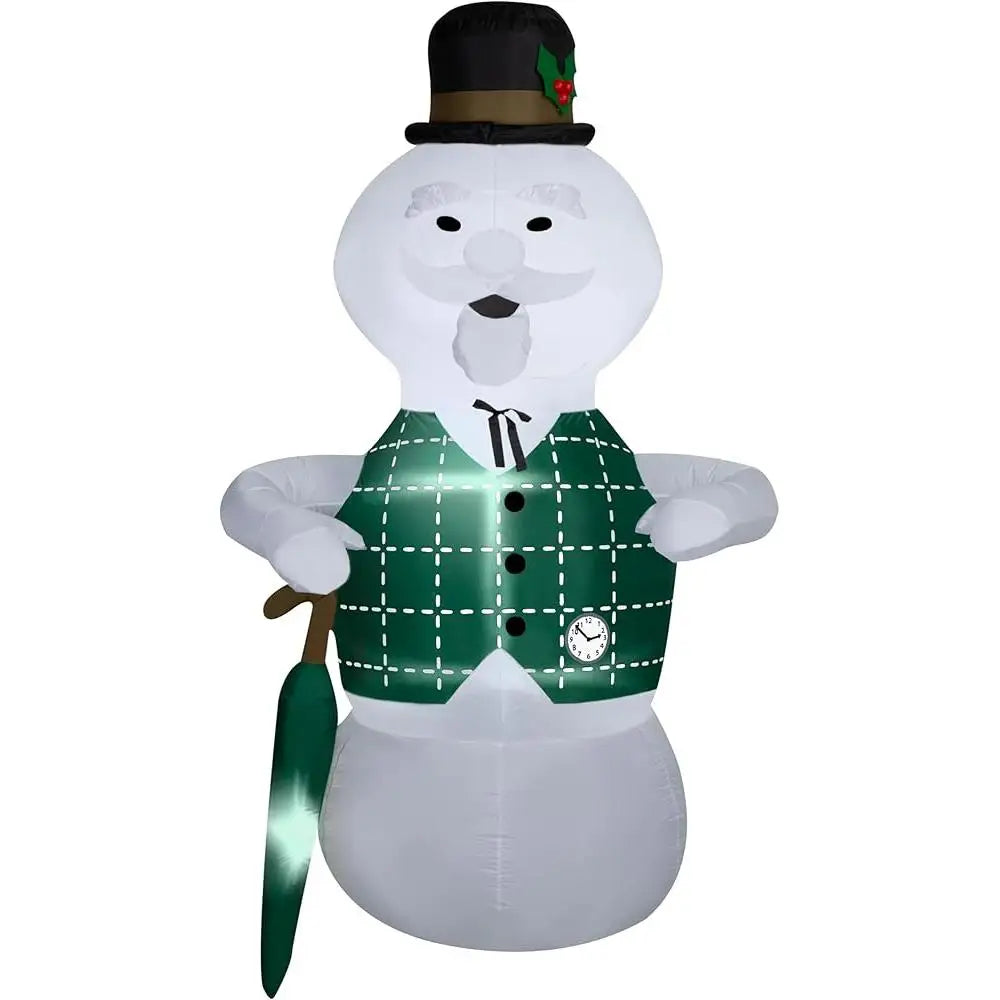 ☃️ 8FT Inflatable Sam the Snowman Christmas Decoration – Easy Setup Holiday Outdoor Delight 🎄✨