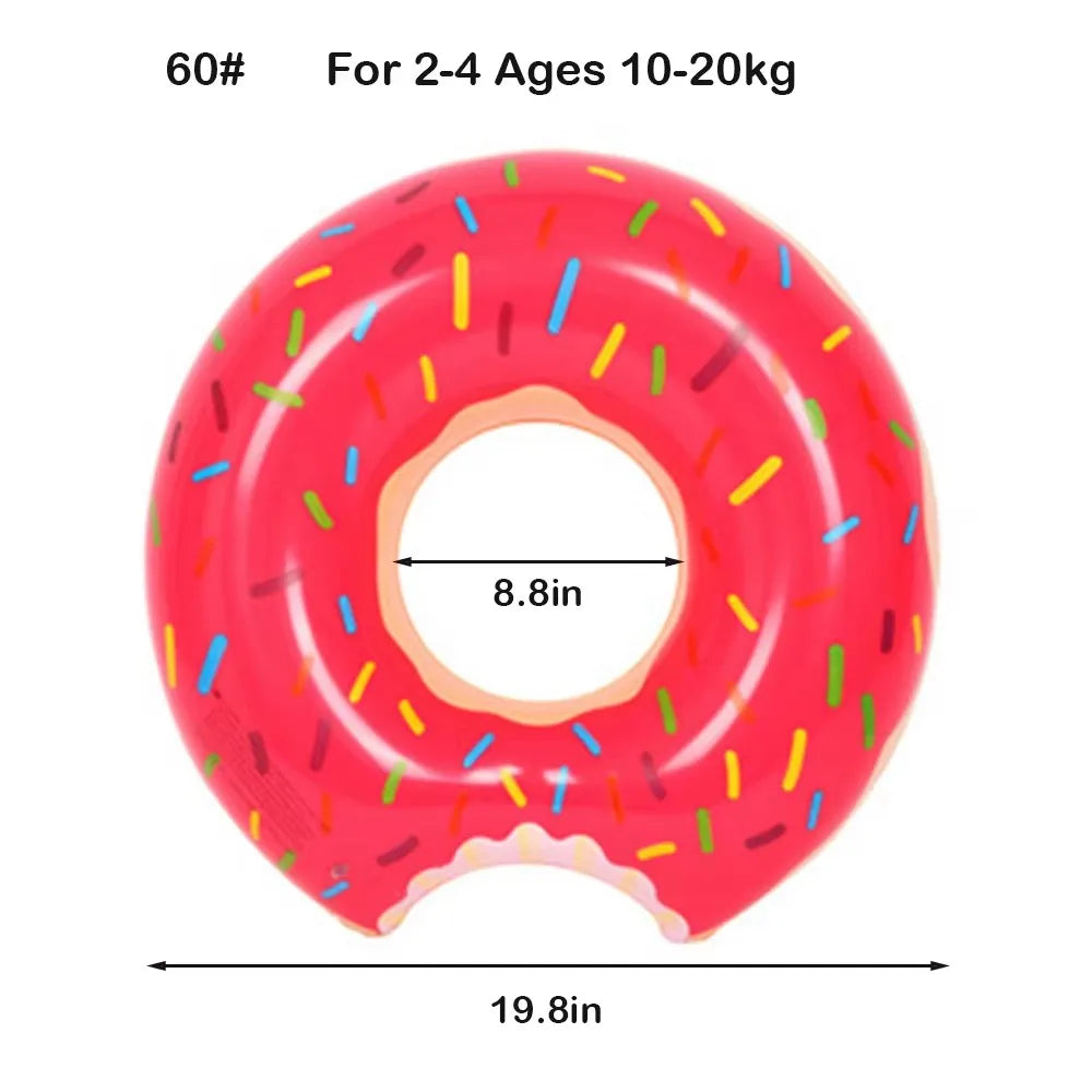 Rooxin Donut Swimming  Inflatable Swimming  Pool Float Ring