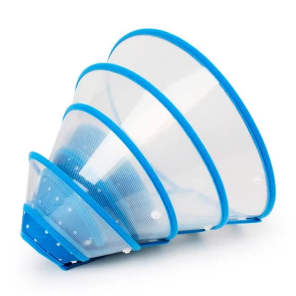 1Pc Cute Adjustable Pet Recovery Cone Collar – Soft & Comfortable Dog E-Collar for Post-Surgery Protection – Martingale Collar Style