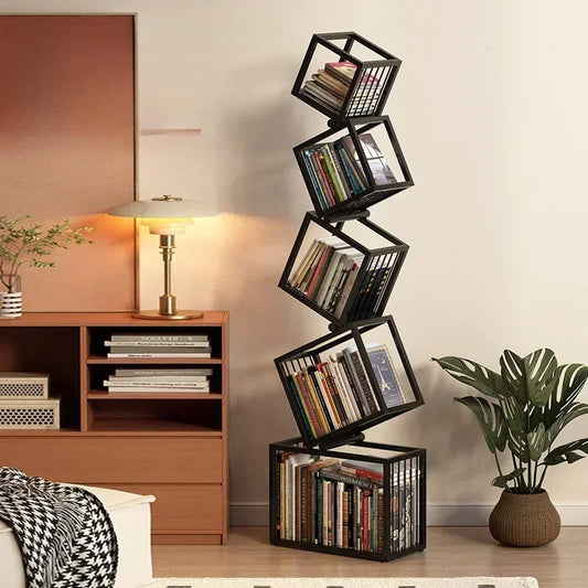 Rotating Boxes Bookshelf  / Storage Rack