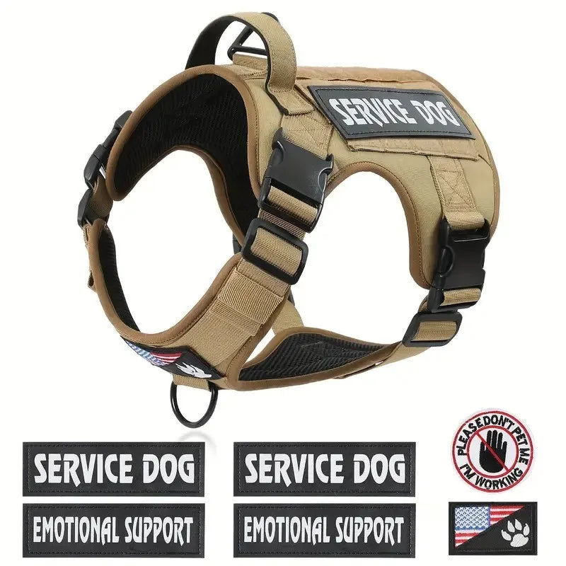 Personalized Nylon Reflective Pet Dog Harness – Adjustable Vest for Small, Medium & Large Dogs | Training & Walking Safety Gear