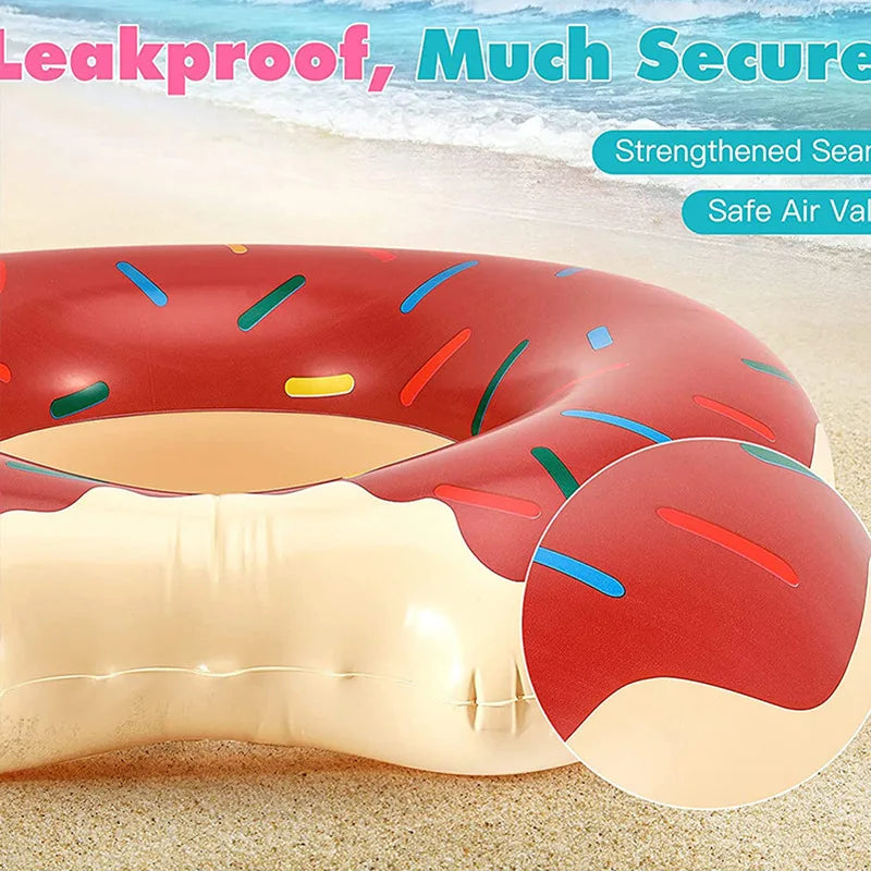 Rooxin Donut Swimming  Inflatable Swimming  Pool Float Ring