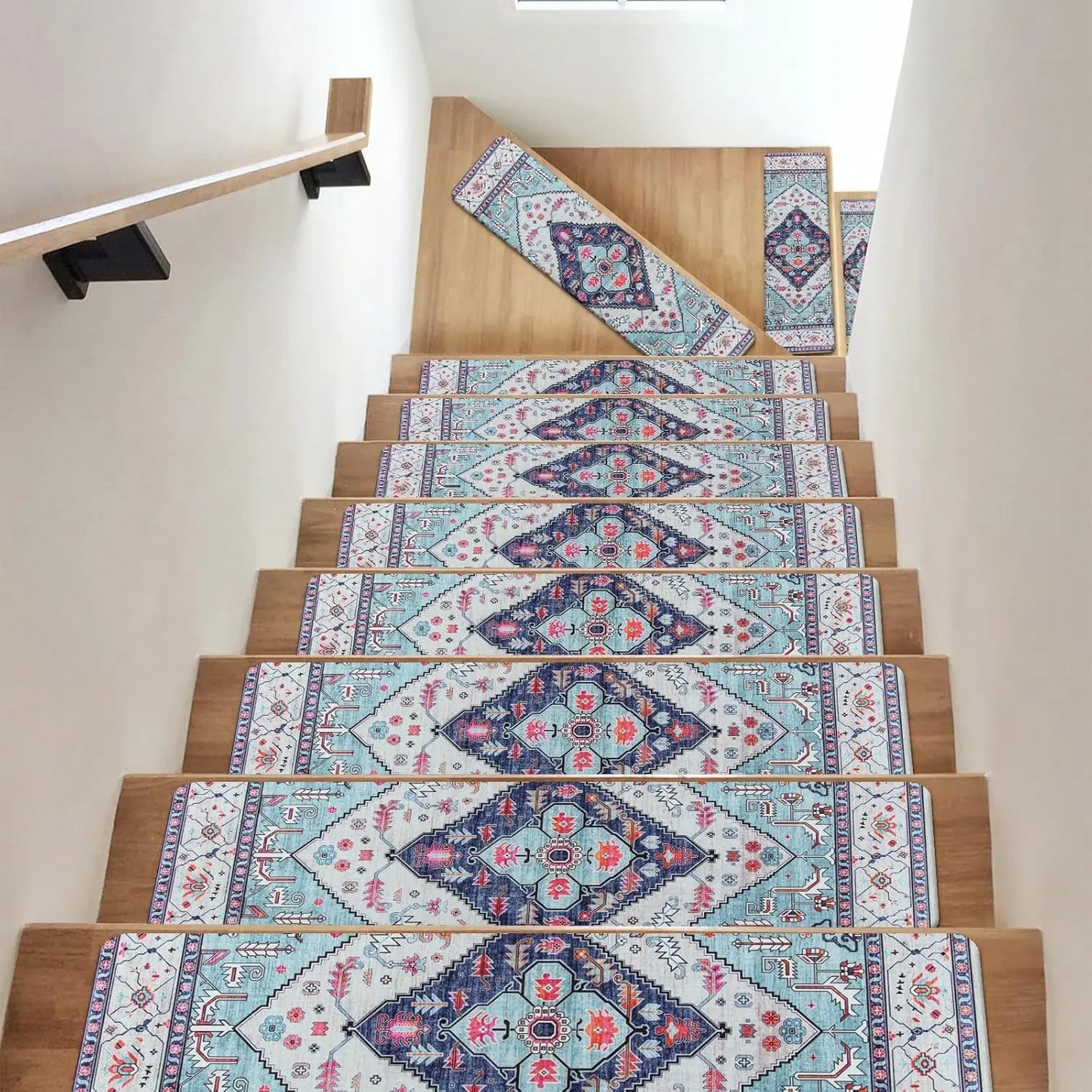 Carpet Stair Treads for Steps Set of 15, 30''X8''