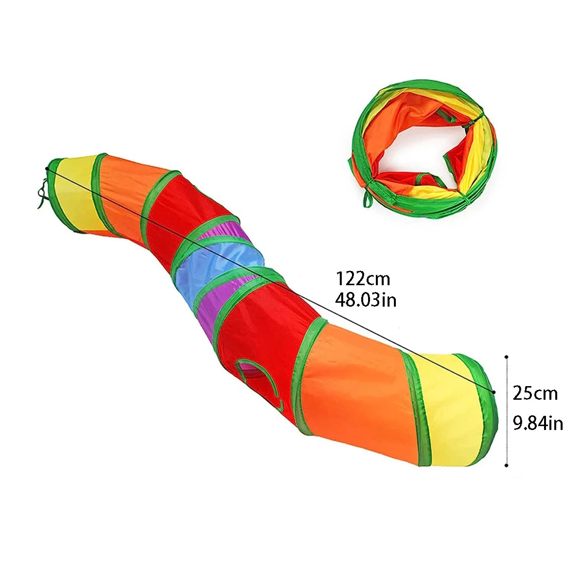 Foldable Interactive Pet Tunnel Toy - Fun, Engaging and Space-Saving Playtime