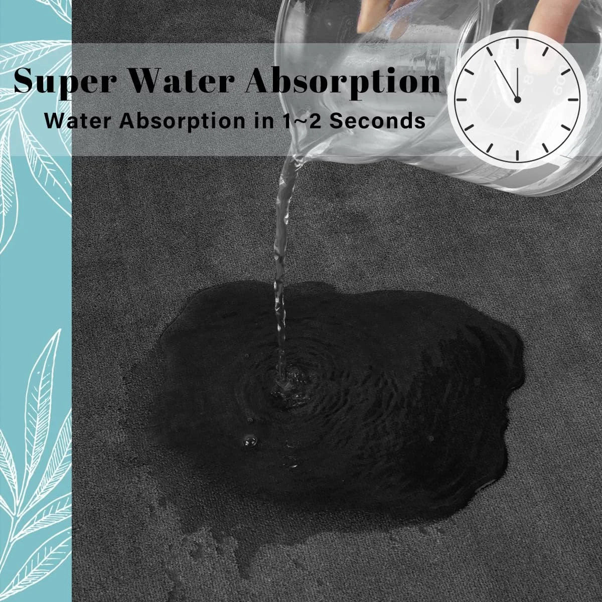 Super Absorbent, Anti Slip Bath or Shower Floor Mat