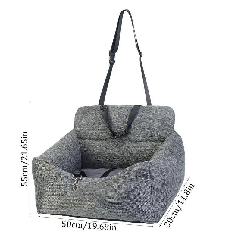 Waterproof Removable Pet Carrier Car Seat – Washable Dog & Cat Travel Carrier for Vehicles