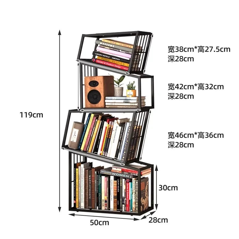 Rotating Boxes Bookshelf  / Storage Rack