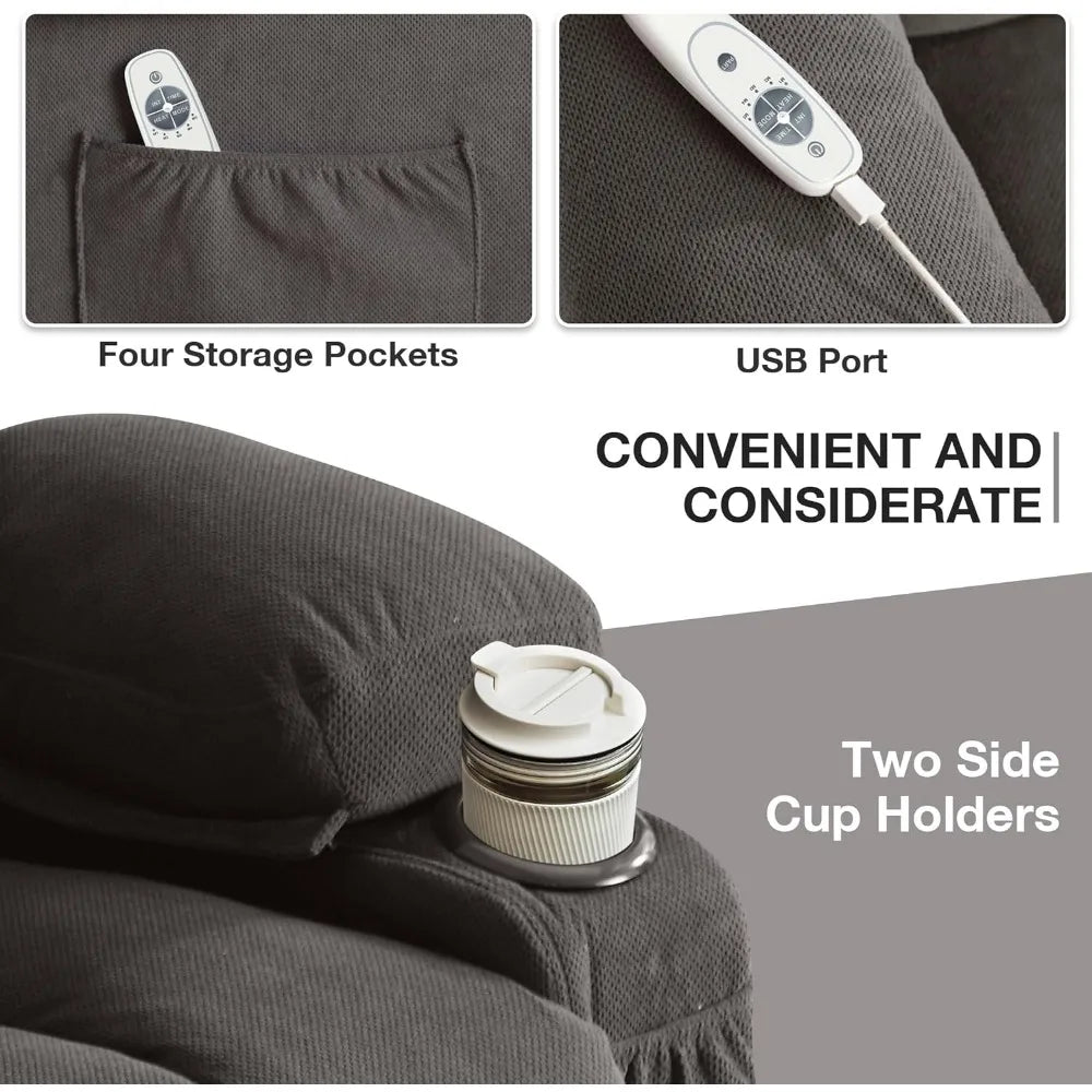 Power Lift Recliner with Heat and Massage