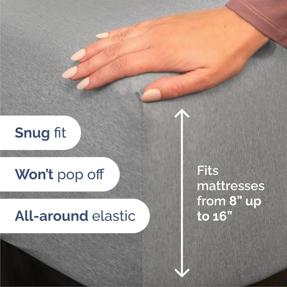 California King 4-Piece Sheet Set – Soft, Breathable & Cooling Hotel Luxury Bedding for Women, Men, Kids & Teens