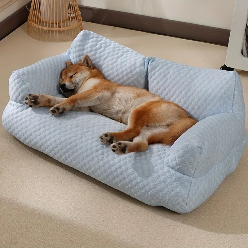 Cooling Pet Bed for Small Medium Dog /Cat,Breathable Washable Dog Sofa Bed,Couch Soft Calming,Supportive Removable Pet Couch Bed