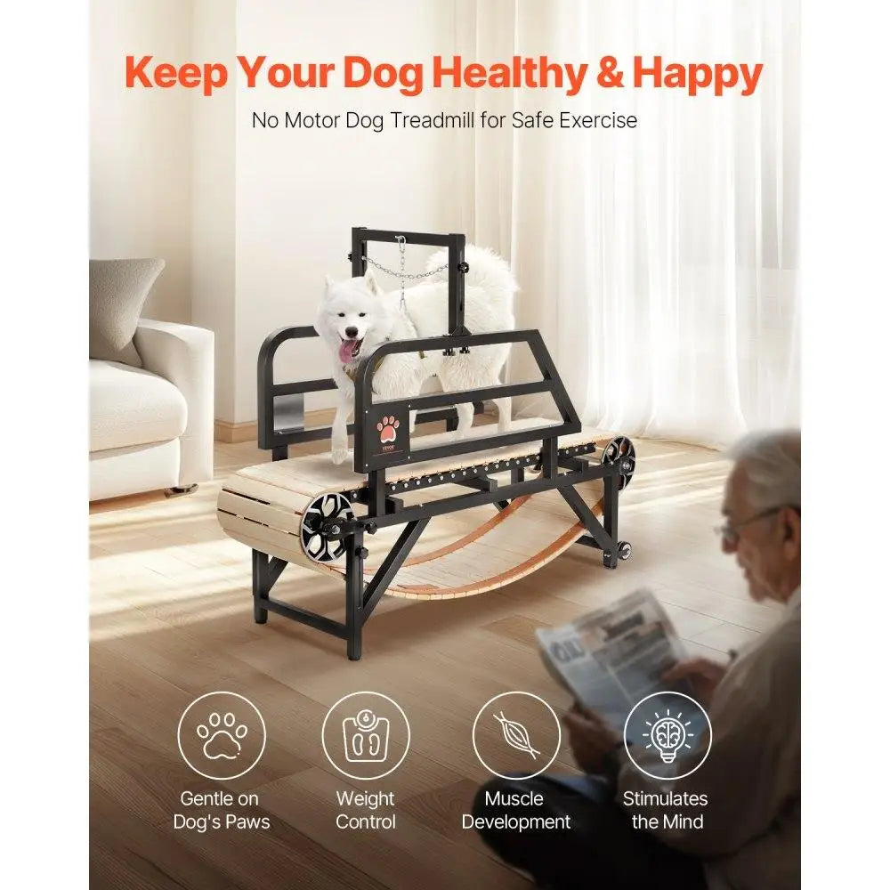 Dog Treadmill for Medium Size Dogs Up to 220 lbs – Indoor Pet Running Treadmill for Exercise & Training