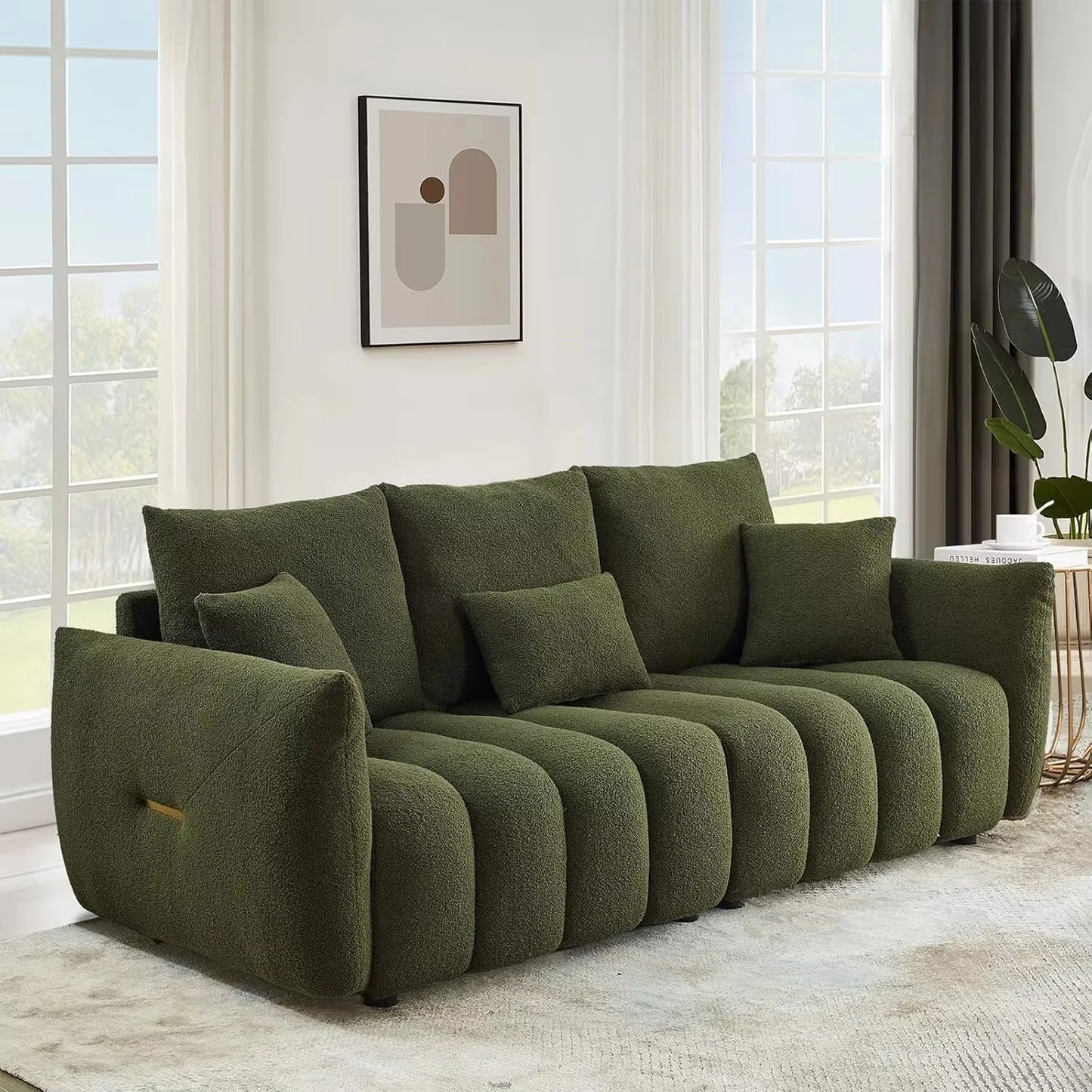 82" Modern Oversized 3 Seater Sofa / Couch