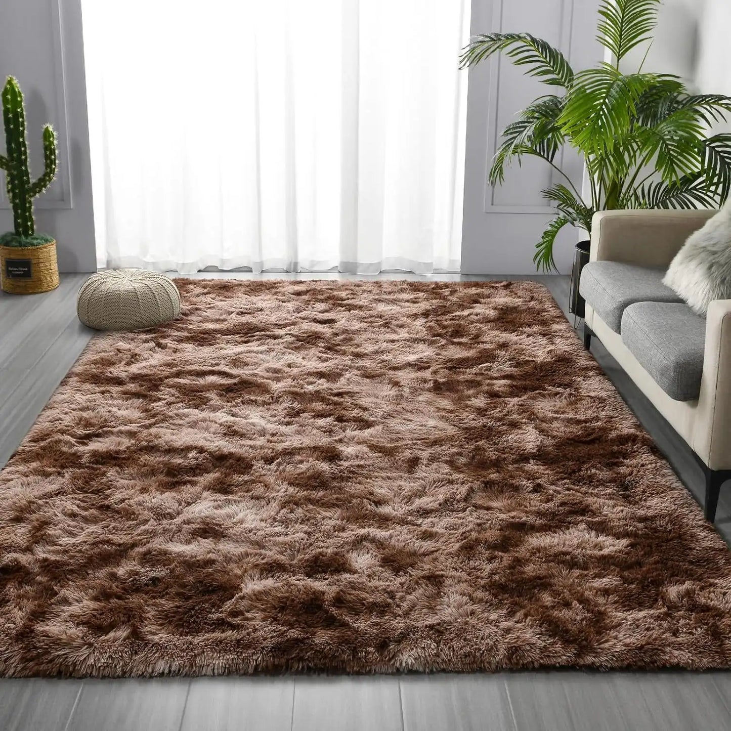 Super Soft Large Plush Tie Dye Velvet Rugs