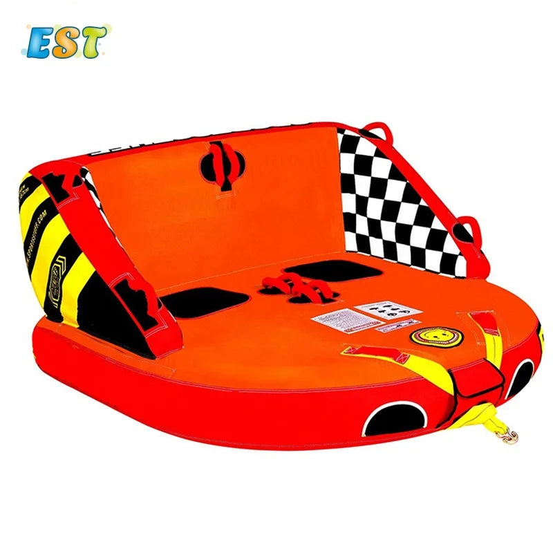 Inflatable Towable Surfing Water Toy – Water Ski Boat for Beach, Sea & Lake Fun