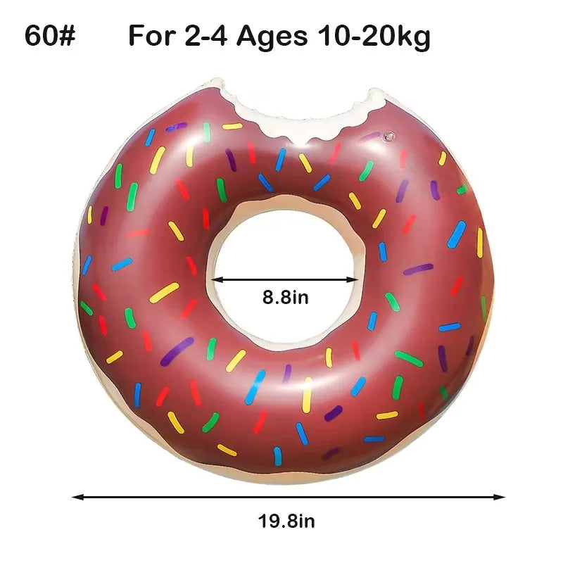 Rooxin Donut Swimming  Inflatable Swimming  Pool Float Ring