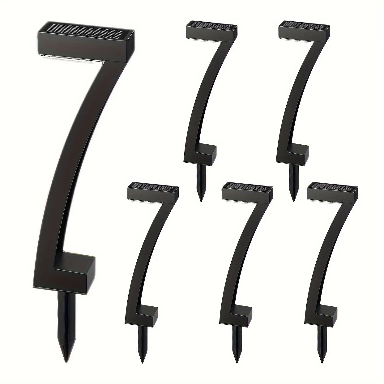 6-Pack Bright Solar Pathway Lights – 12-Hour Auto On/Off Solar Garden Lights for Yard, Walkway & Landscape