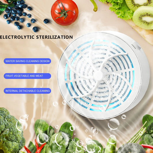 Mini Fruit & Vegetable Cleaning Machine – Portable IPX7 Waterproof Food Purifier for Household Use