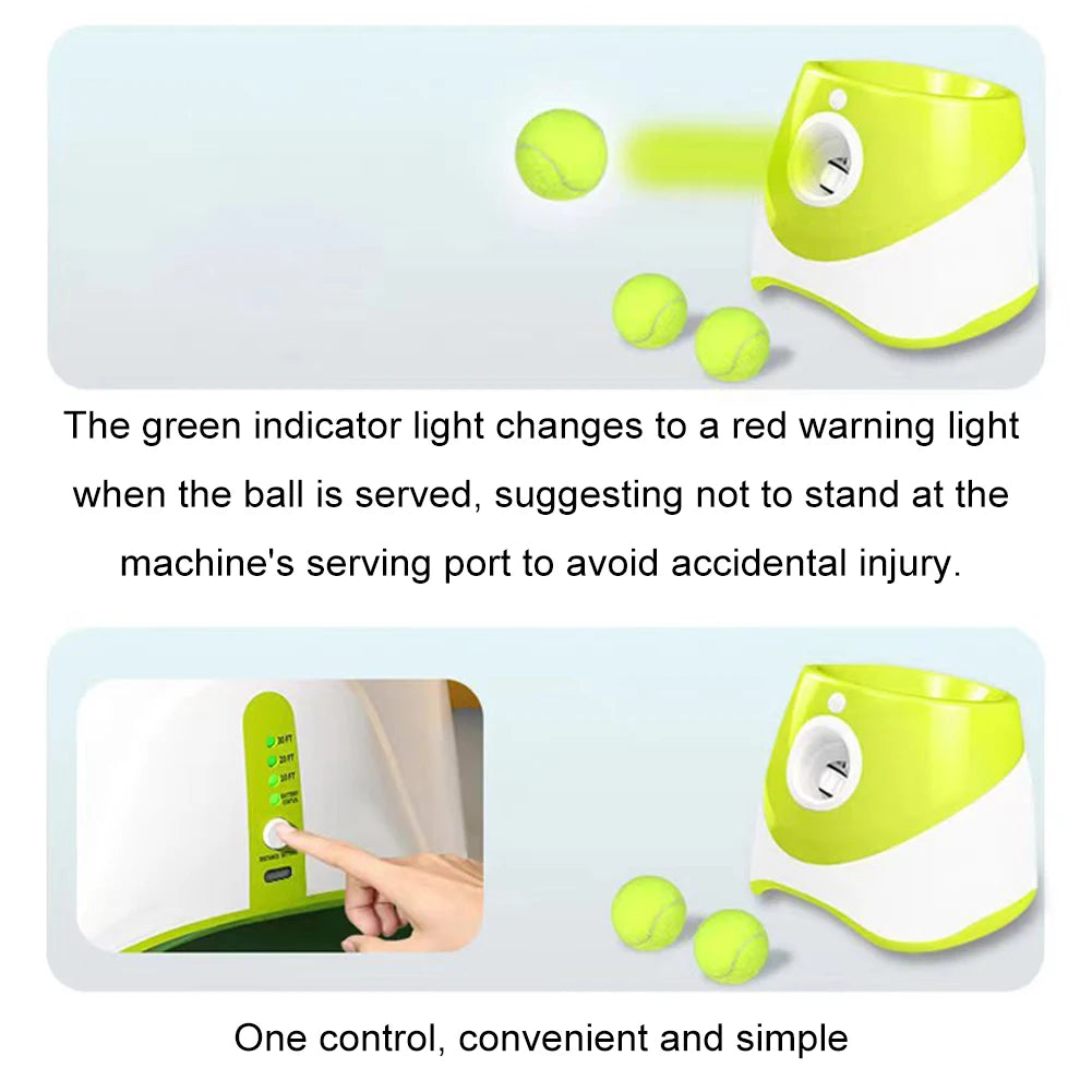 Automatic Dog Tennis Ball Launcher – Rechargeable Interactive Throwing Machine for Pets