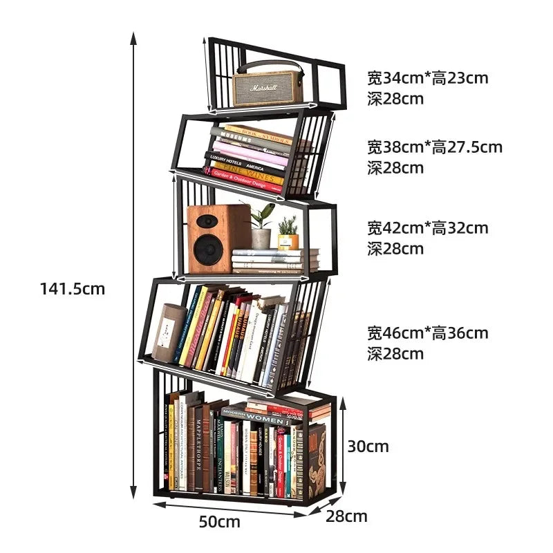 Rotating Boxes Bookshelf  / Storage Rack