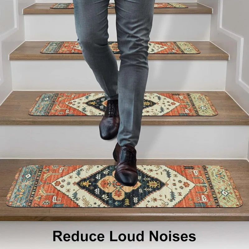 Carpet Stair Treads for Steps Set of 15, 30''X8''