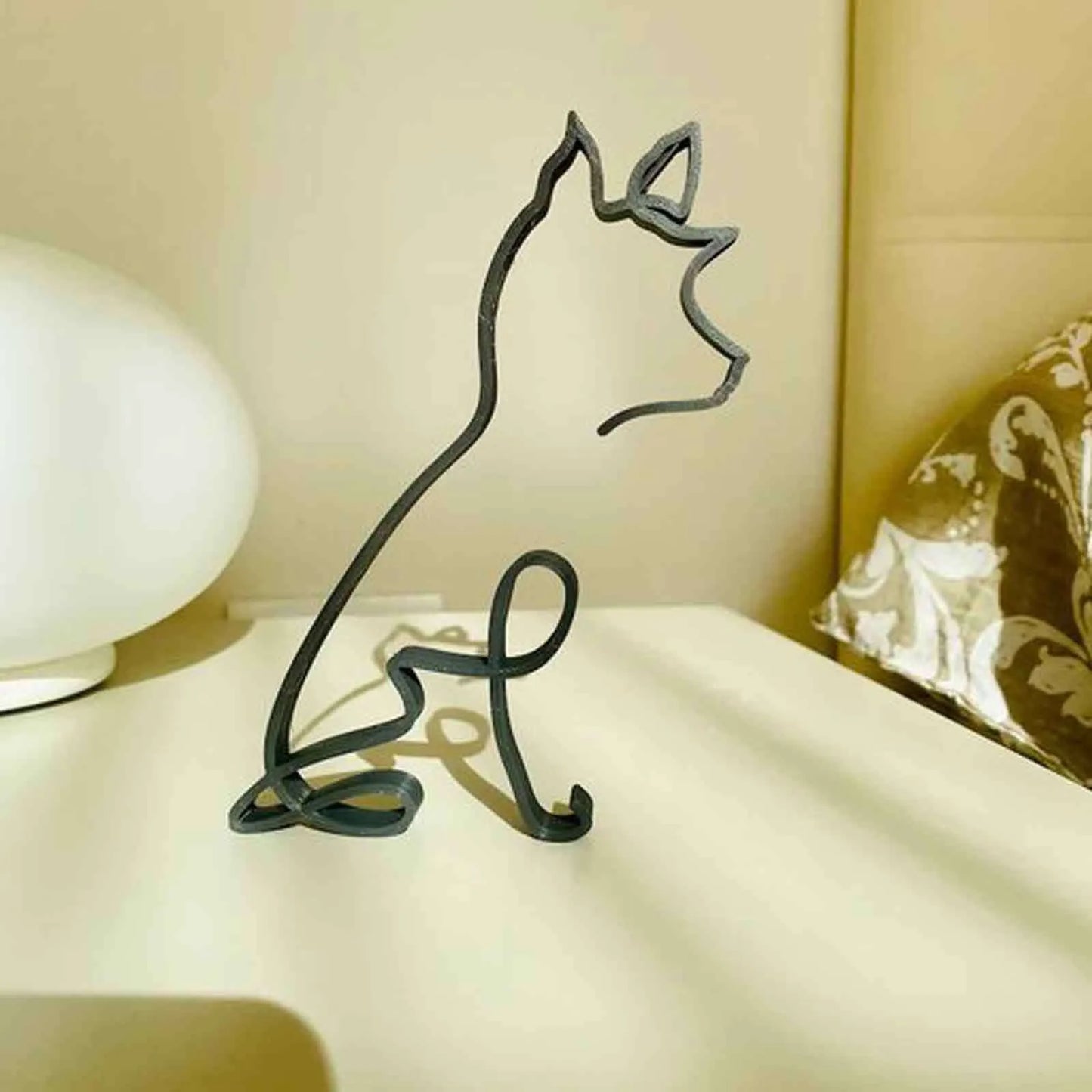 Metal Statue Abstract Dog Sculpture Animal Collection Decoration Living Room Study Decoration home decor for living room