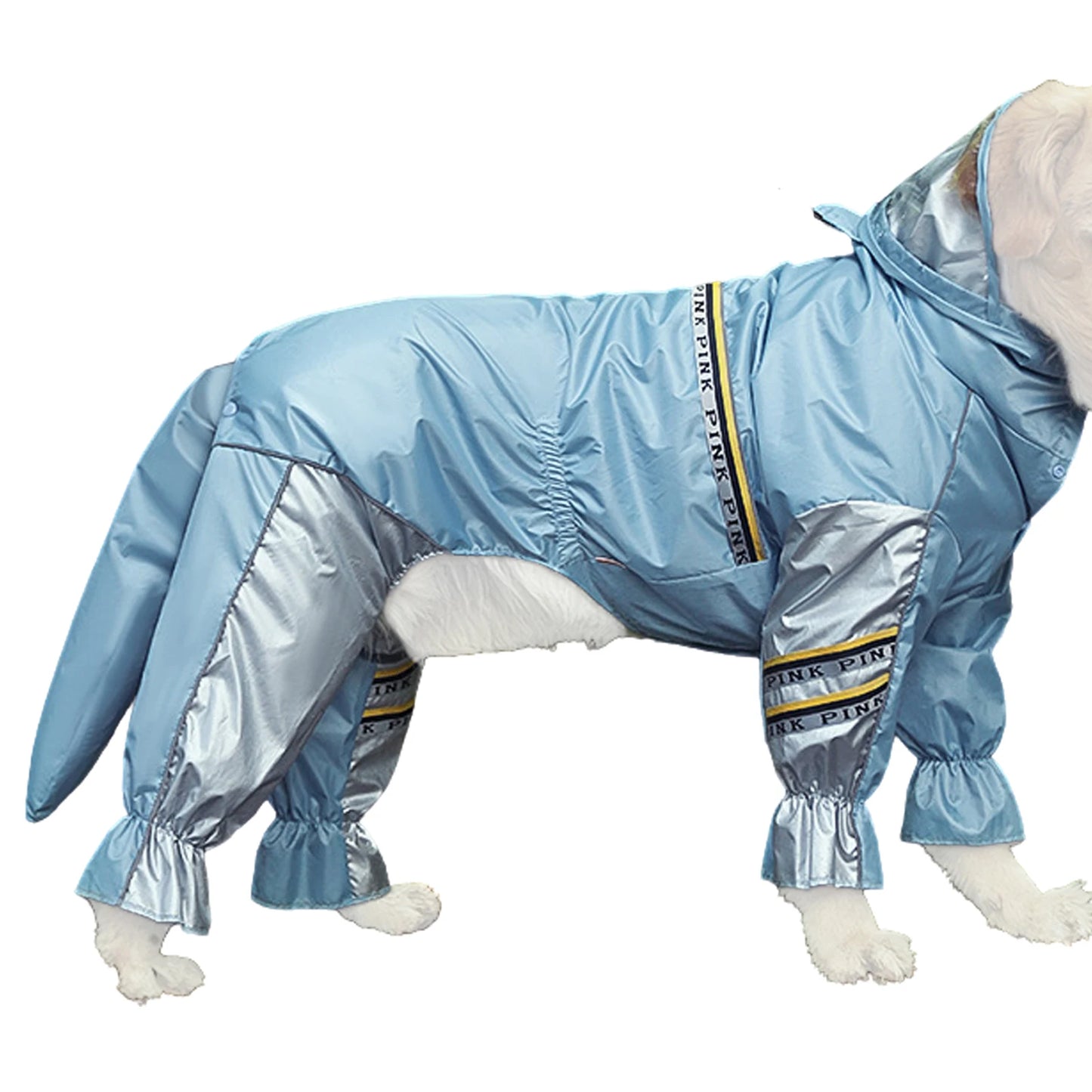 Waterproof Dog Raincoat – Adjustable, Lightweight Pet Jumpsuit with Hood