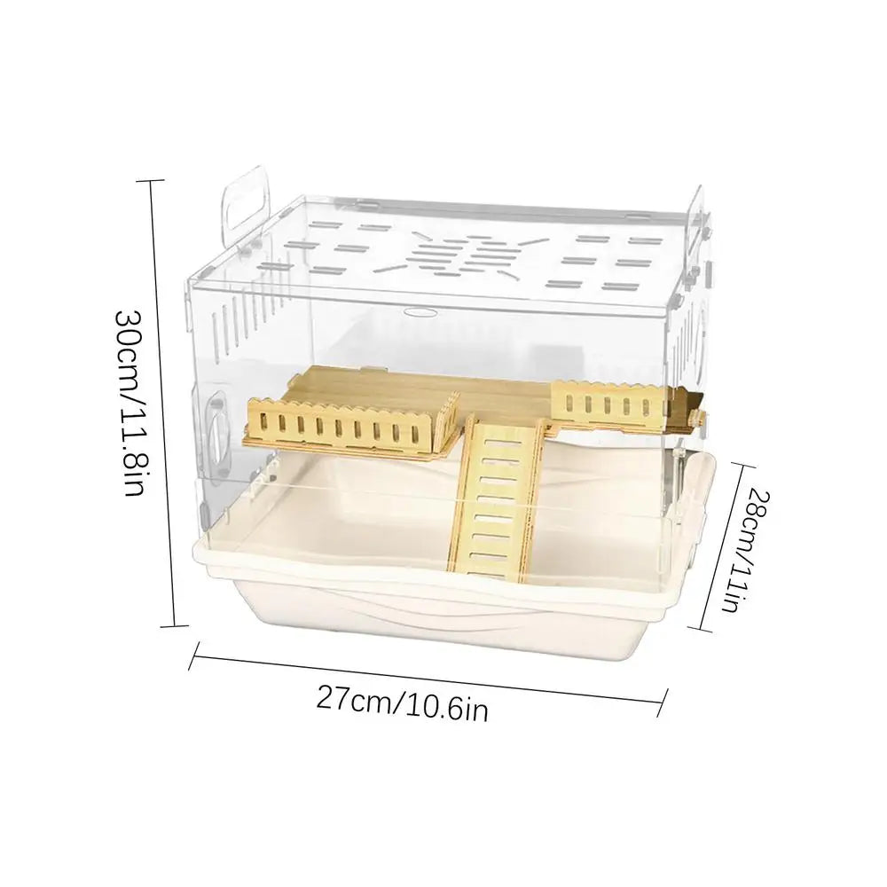 Acrylic Small Animal Cage and Accessories