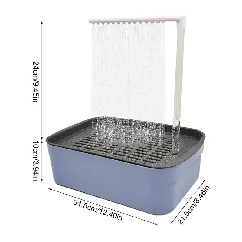 USB Electric Bird Bath Shower Tub – Circulating Water Fountain Bathtub for Parakeets, Cockatoos, Parrots & More