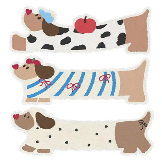 Dog Bathroom Rug – Funny Plush Shower Mat with Cute Dog Pattern, Water Absorbent, Thick & Non-Slip Washable Bath Mat