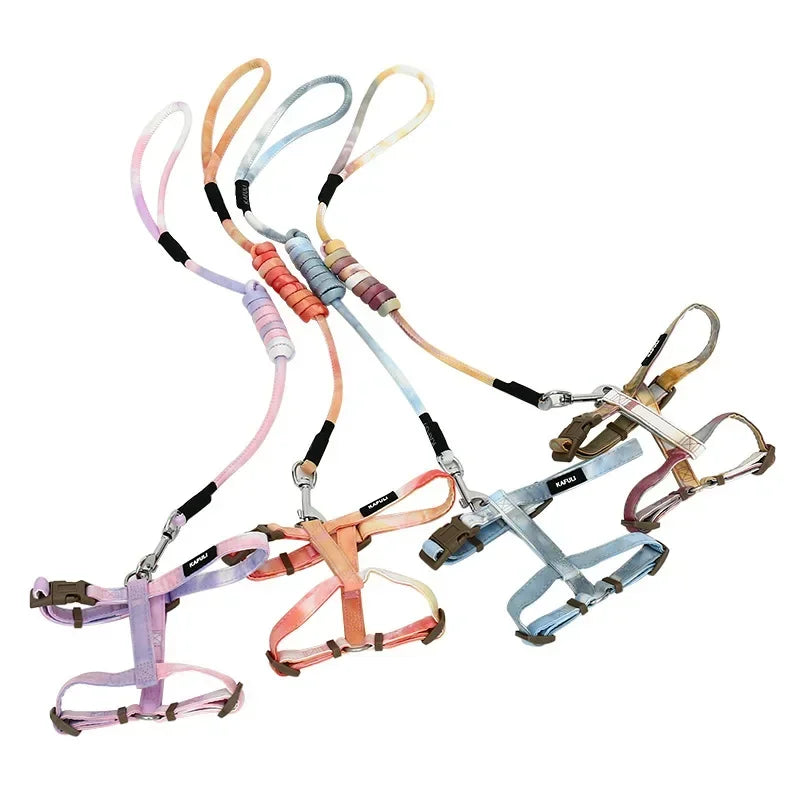 Adjustable Escape-Proof Cat Harness Set – Comfortable Outdoor Walking Harness with Lead & Collar for Kittens & Cats – Pet Supplies