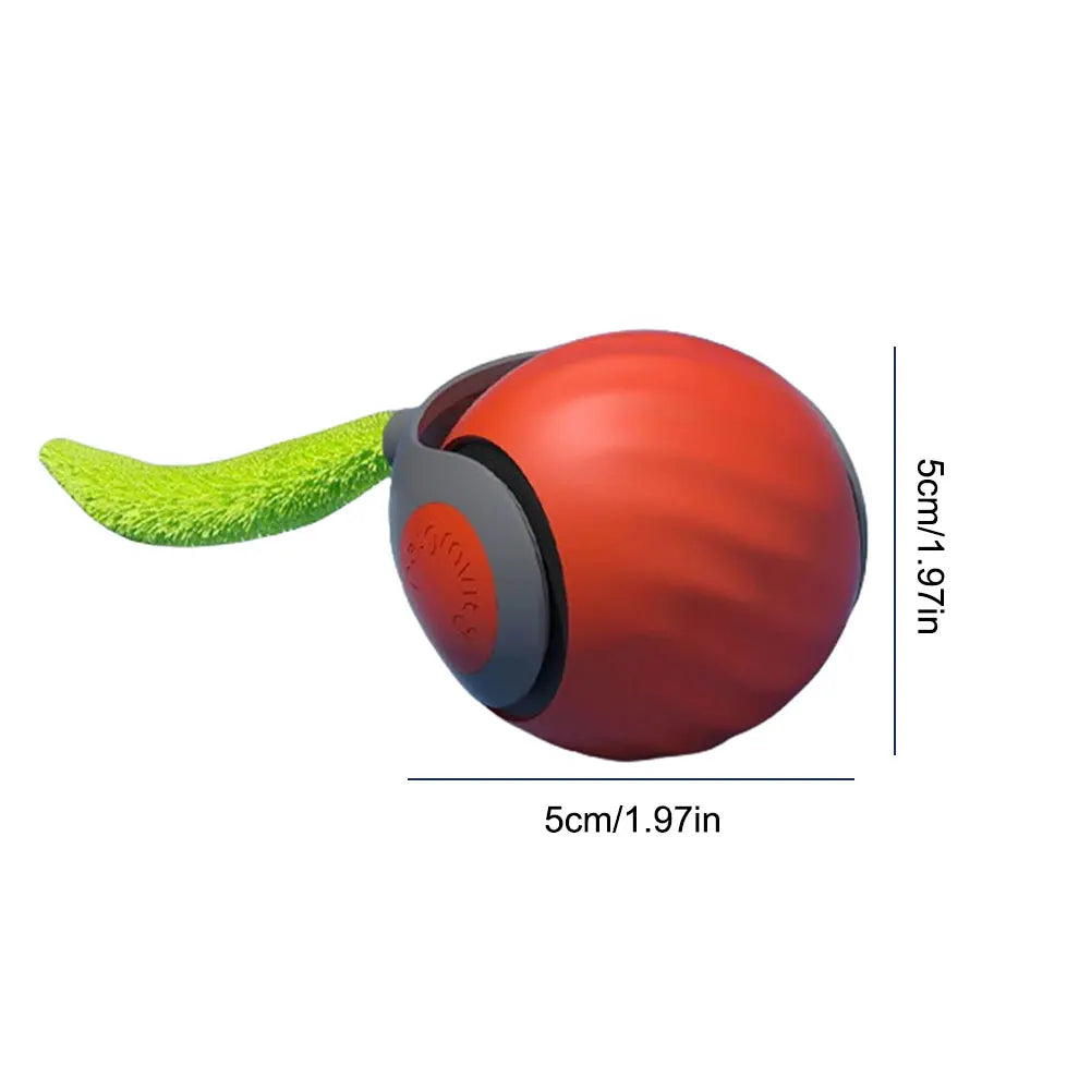 Automatic Moving Cat Toy Ball – USB Rechargeable Interactive Smart Cat Toy with Speedy Tail for Indoor Play & Exercise