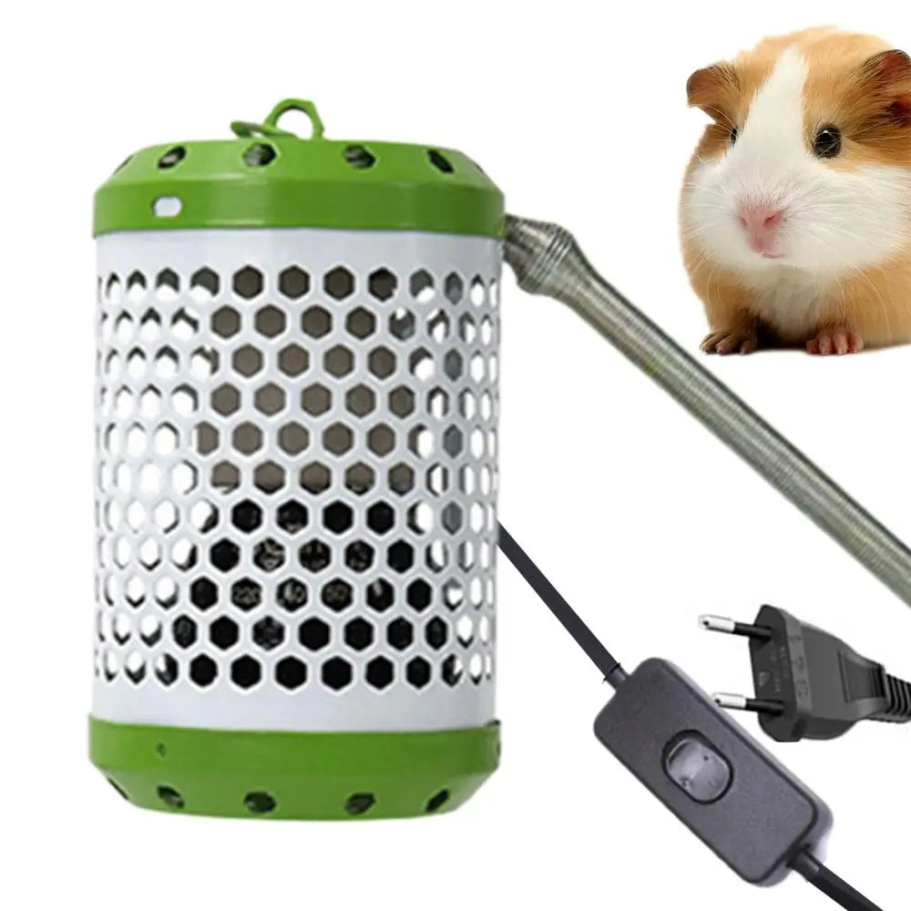 Heat Lamp Protector Cage – Anti-Scald Mesh Heating Lamp Holder for Birds, Chickens, Parrots & Reptiles