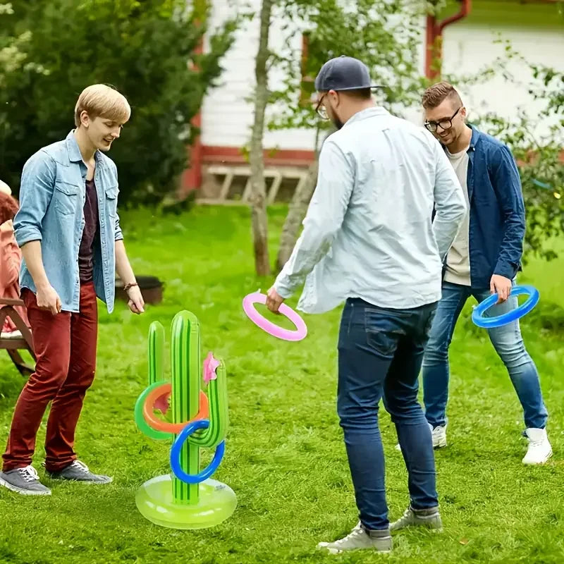 Inflatable Cactus Pool Game Set – Fun Summer Beach & Pool Interactive Toy for Outdoor Parties