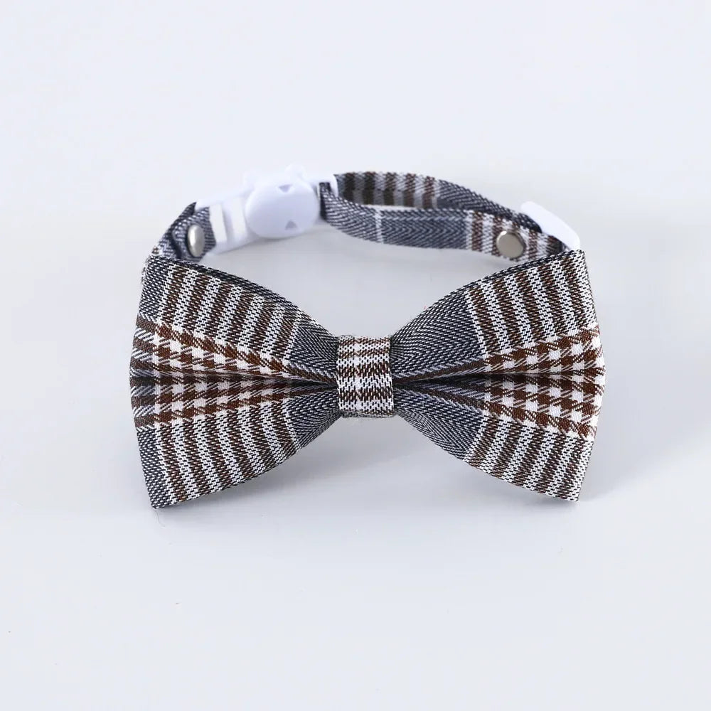 Adjustable Breakaway Cat Collar with Bell – Cute Bow Tie Kitten Collar for Cats & Small Dogs – Pet Accessories for Puppies & Kittens