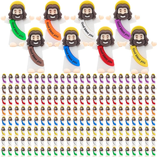 100/200PCS Multicolor Mini Jesus Figurines