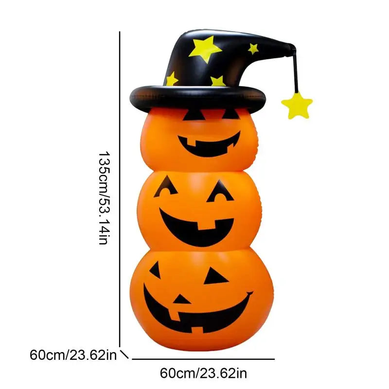 Inflatable Halloween Pumpkin – Blow Up Yard Decoration with LED Lights for Indoor & Outdoor Lawn, Garden, Porch, and Yard