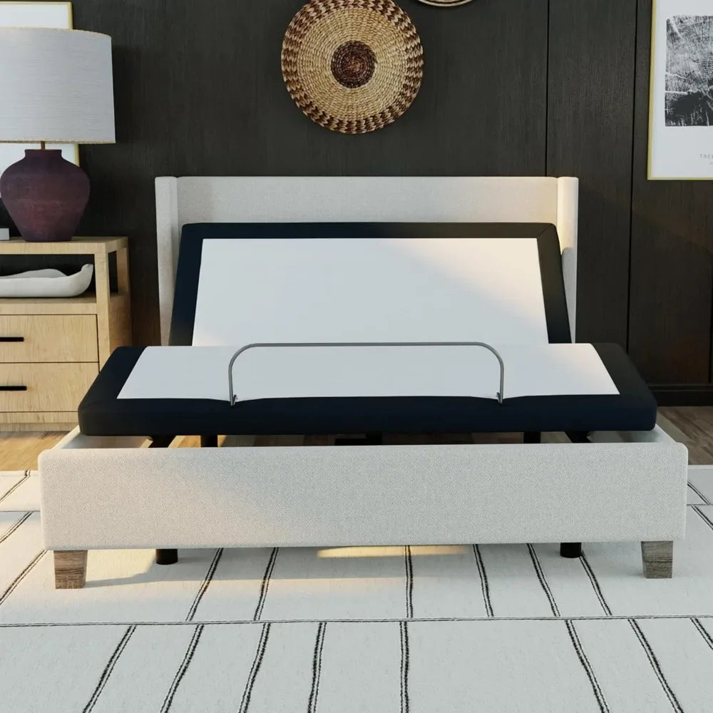 Adjustable Bed Base Frame with Head & Foot Incline – Wireless Remote Control, Easy Assembly, 10-Year Warranty