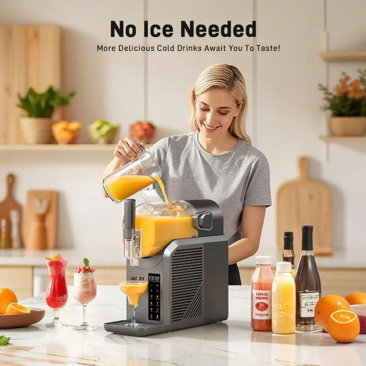 72 Oz Slushie Machine – Frozen Drink Maker with Fast Freezing & Self-Cleaning, No Ice Needed – Perfect for Home & Pool Parties
