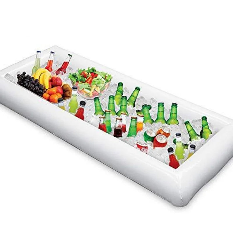 Inflatable Ice Bar & Buffet Cooler Tray – Portable Ice Bucket for Parties, BBQs, Camping & Poolside Events